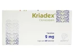 Kriadex Clonazepam 2 mg 60 tabs