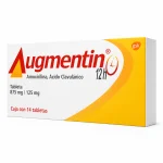 Augmentin amoxicillin &clavulanate/clavu generic 875/125mg10Tabs