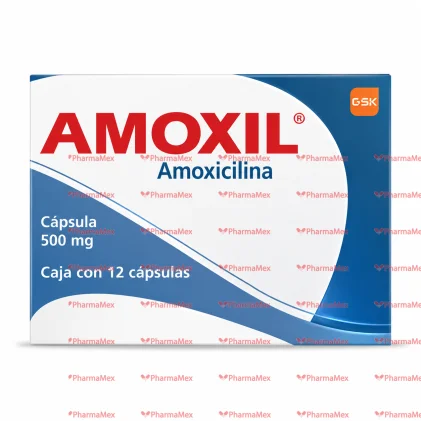 Amoxil Amoxicillin 500 mg 12 Caps