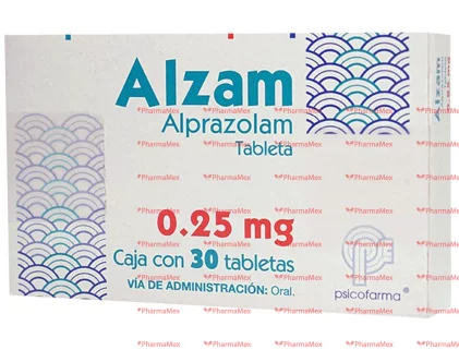 Alzam Alprazolam 0.25 mg 30 Tabs