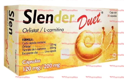Slender Duet orlistat l- carnitine 200/ 120 mg 30 caps