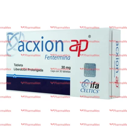 Acxion Phentermine  AP 30 mg  30 tabs Extended release