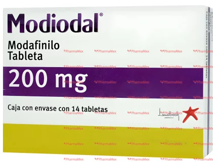 Provigil Modiodal Modafinil 200 mg 14 Tabs.