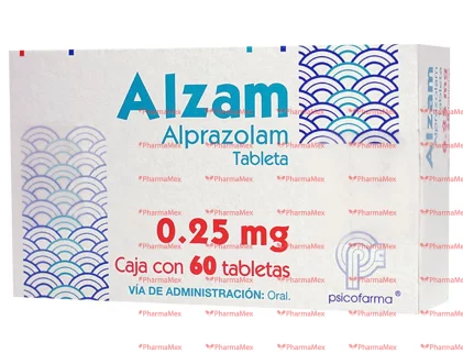 Alzam Alprazolam 0.25 mg 60 tabs
