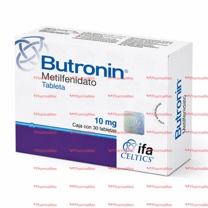 Butronin Methylphenidate 10 mg 30 tabs.
