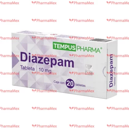 Diazepam 10 mg 20 tabs.