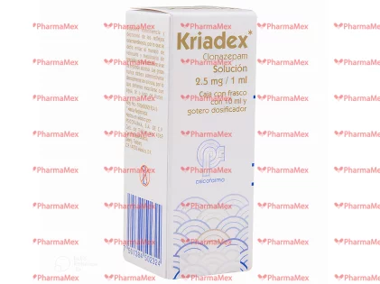 Kriadex Clonazepam 2.5 mg Drops 10 ml