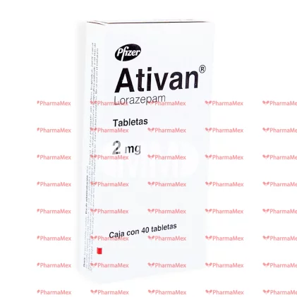 Ativan  Lorazepam 2 mg 40 Tabs.