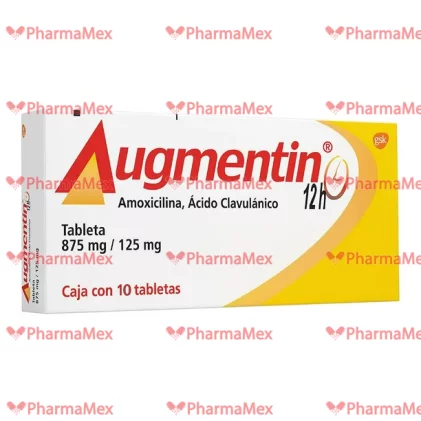(MO) Augmentin amoxicillin &clavulanate/clavu generic 875/125mg10Tabs