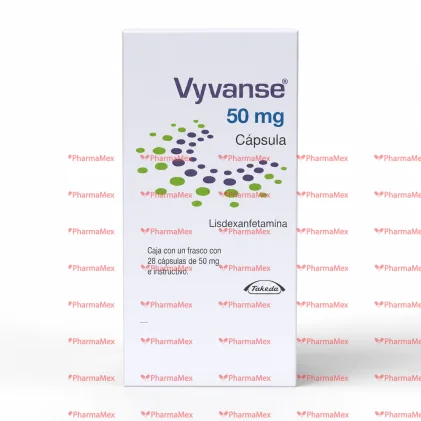Vyvanse&reg; (Lisdexamfetamine Dimesylate) 50 mg 28 Caps