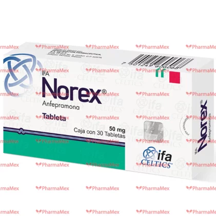 Norex IFA  Amfepramone Hydrochloride 50 mg  30 tabs