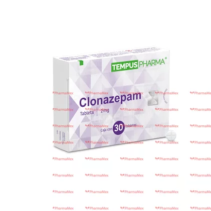 Clonazepam 2 mg 30 tabs.