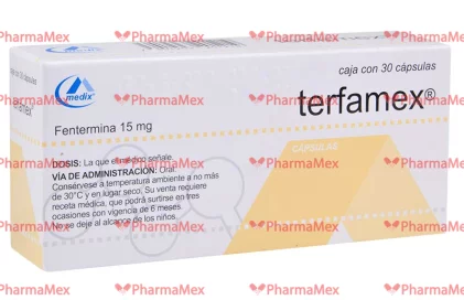 Disebsin Terfamex Phentermine 15 mg 30 caps