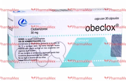 Obeclox  Clobenzorex 30 mg  30 tabs
