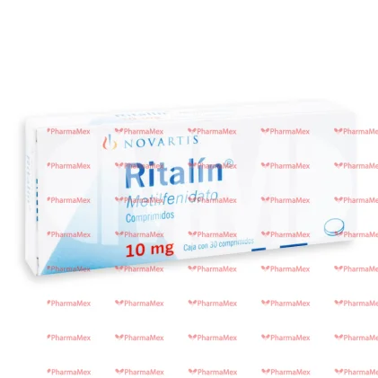 Ritalin Methylphenidate 10 mg 30 Tabs